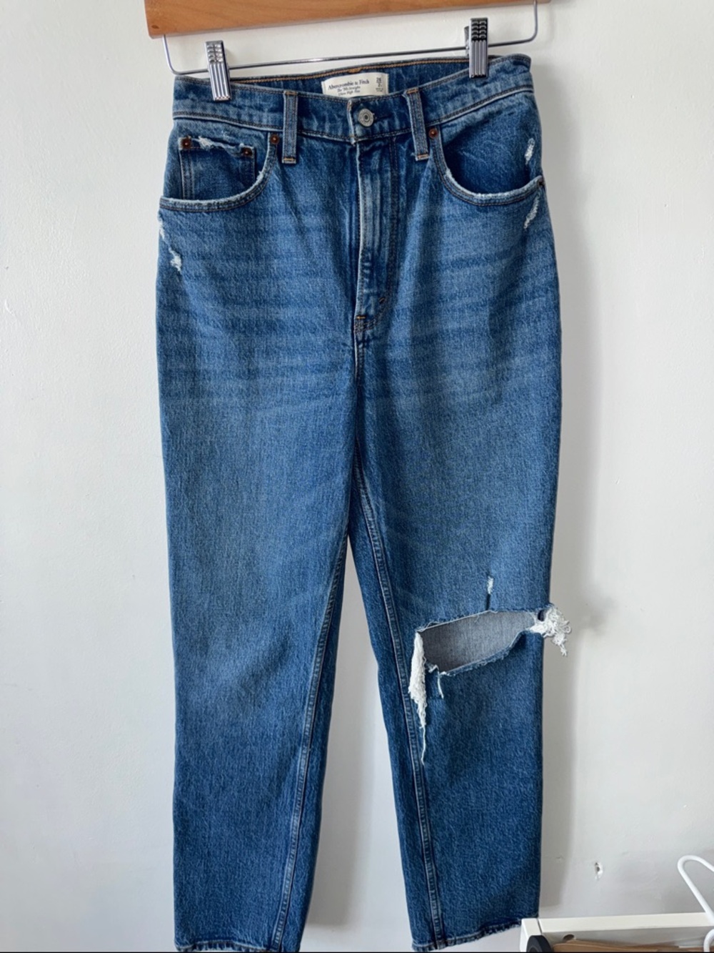 Abercrombie & Fitch Curve Love 90s Straight Ultra High Rise